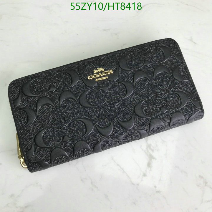 Coach Bag-(4A)-Wallet-,Code: HT8418,$: 55USD