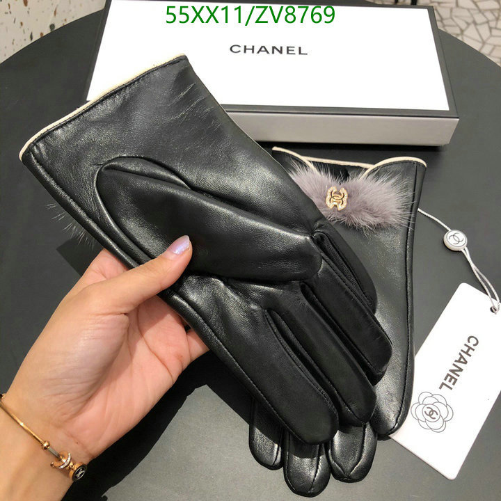 Gloves-Chanel, Code: ZV8769,$: 55USD