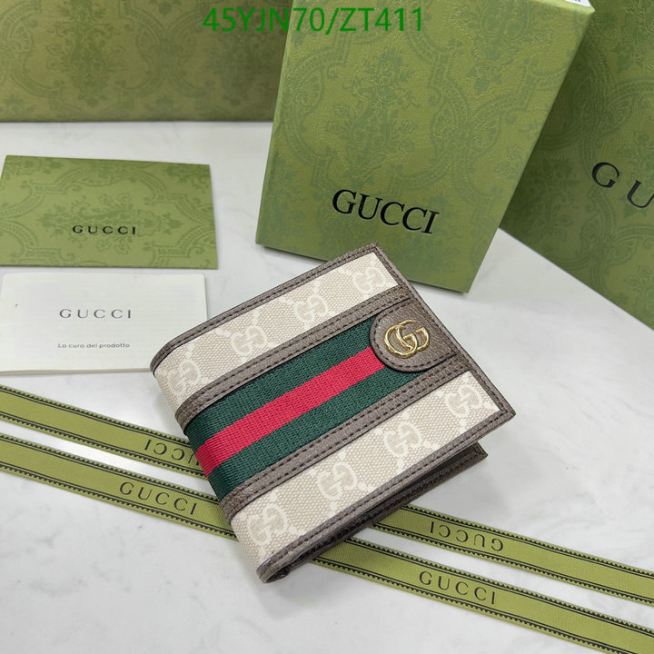 Gucci Bag-(4A)-Wallet-,Code: ZT411,$: 55USD