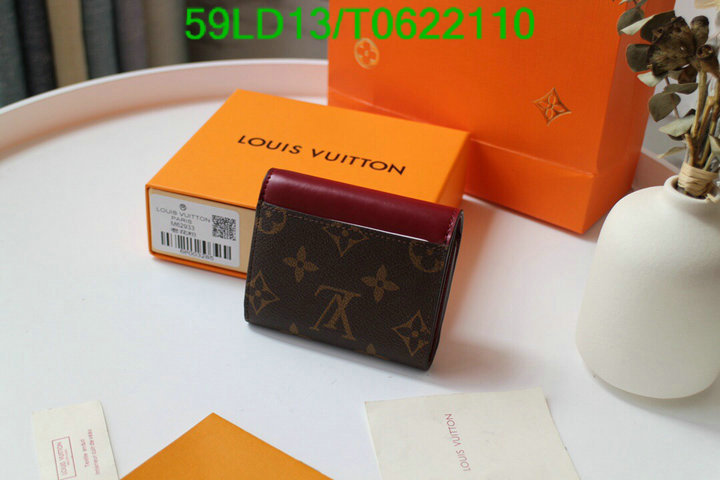 LV Bags-(Mirror)-Wallet-,Code: T0622110,$: 59USD