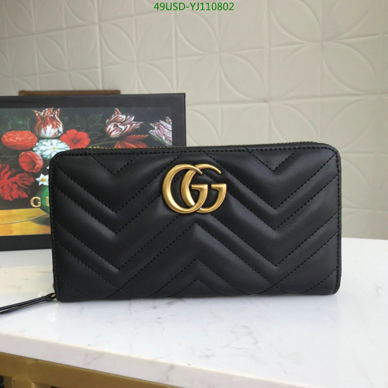 Gucci Bag-(4A)-Wallet-,Code: YJ110802,$:49USD