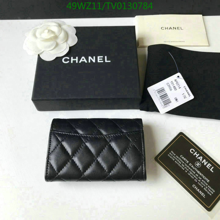 Chanel Bags ( 4A )-Wallet-,Code: TV0130784,$: 49USD