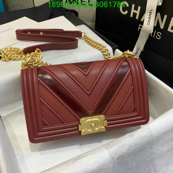 Chanel Bags -(Mirror)-Le Boy,Code: CCB061787,$: 189USD