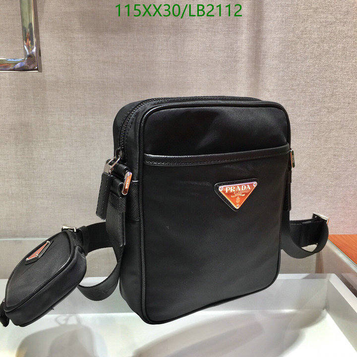 Prada Bag-(Mirror)-Diagonal-,Code: LB2112,$: 115USD