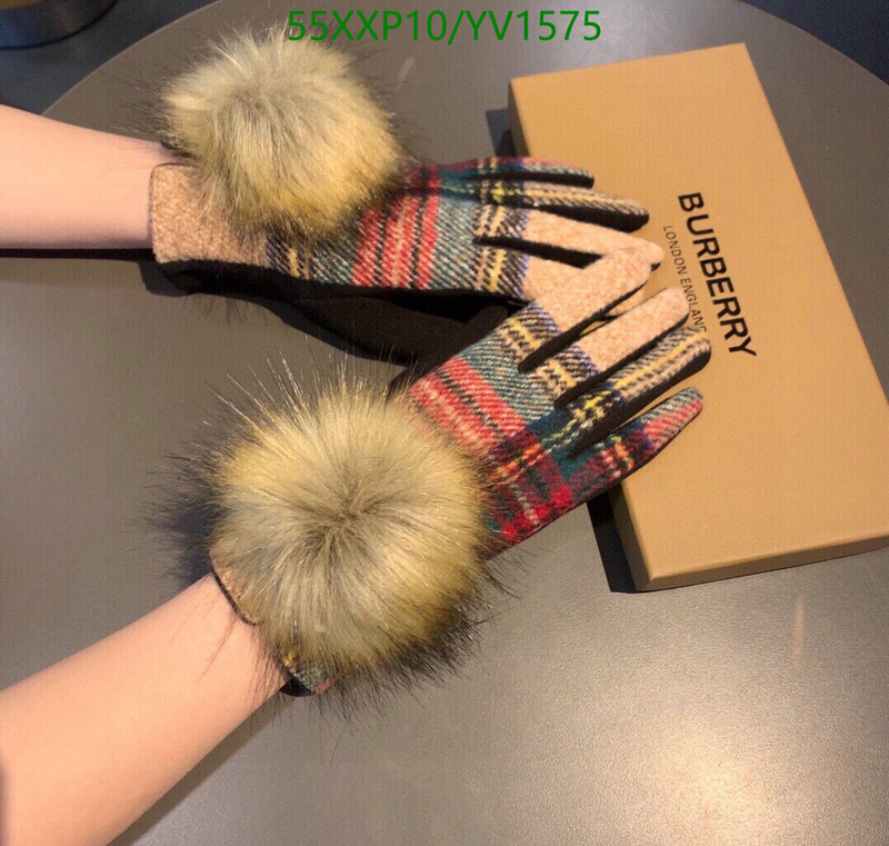 Gloves-Burberry, Code: YV1575,$: 55USD