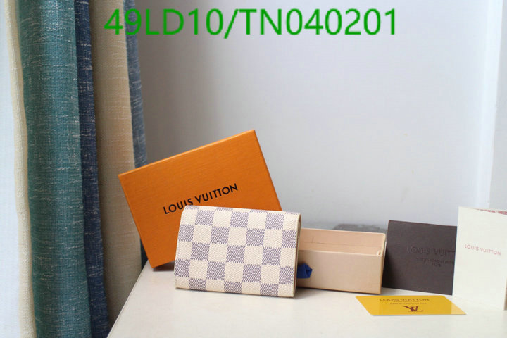 LV Bags-(Mirror)-Wallet-,Code: TN040201,$: 49USD