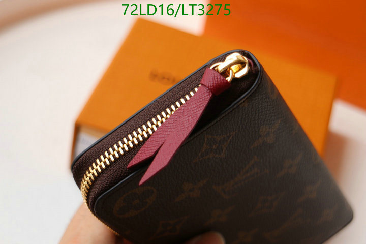 LV Bags-(Mirror)-Wallet-,Code: LT3275,$: 72USD