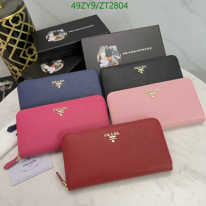 Prada Bag-(4A)-Wallet-,Code: ZT2804,$: 49USD