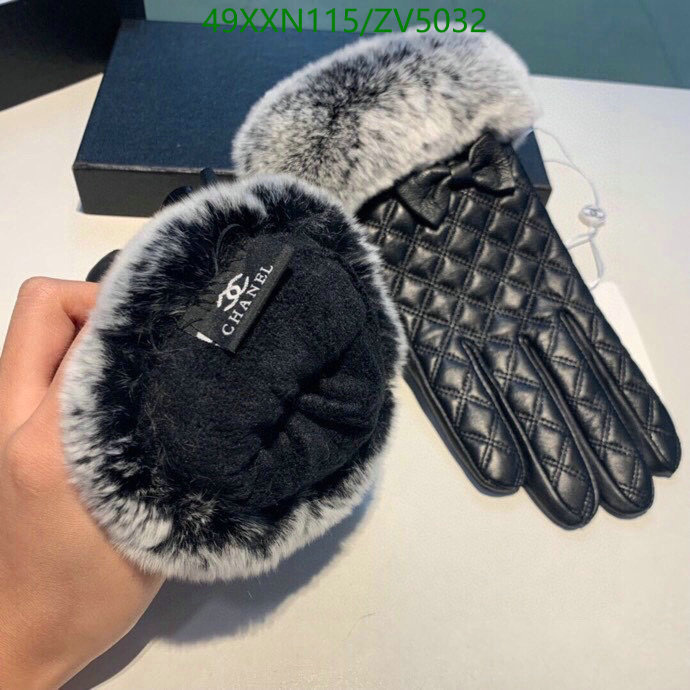 Gloves-Chanel, Code: ZV5032,$: 49USD