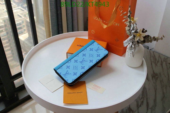 LV Bags-(Mirror)-Wallet-,Code: KT4943,$: 89USD