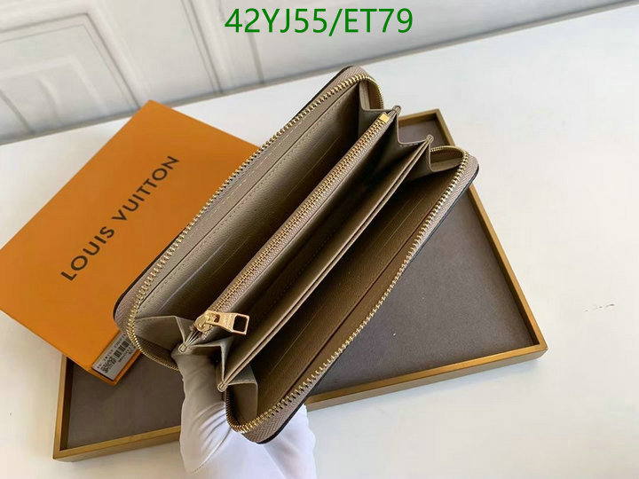 LV Bags-(4A)-Wallet-,Code: ET79,$: 42USD