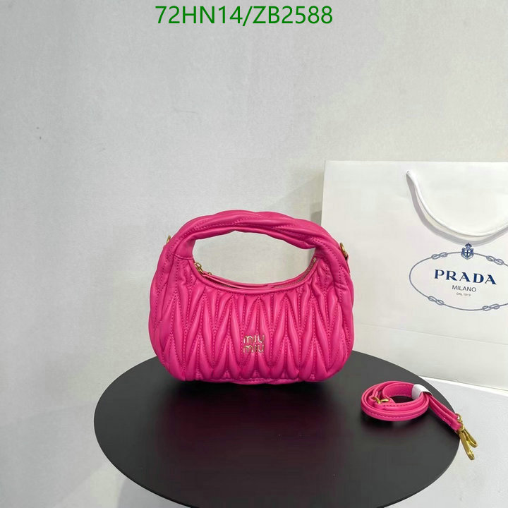 Miu Miu Bag-(4A)-Diagonal-,Code: ZB2588,$: 72USD