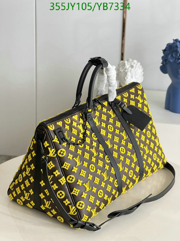 LV Bags-(Mirror)-Keepall BandouliRe 45-50-,Code: YB7334,$: 355USD