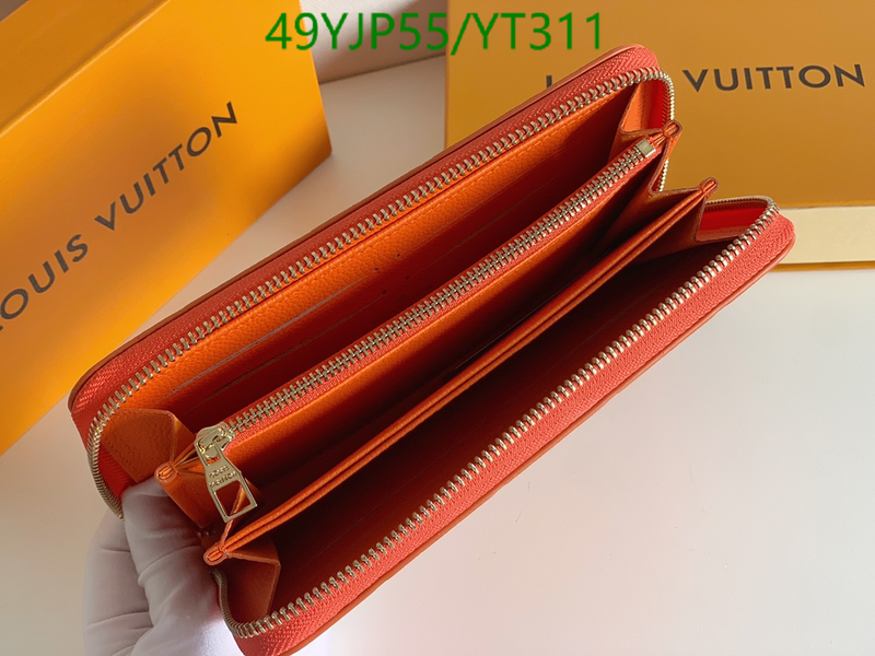 LV Bags-(4A)-Wallet-,Code: YT311,$: 49USD