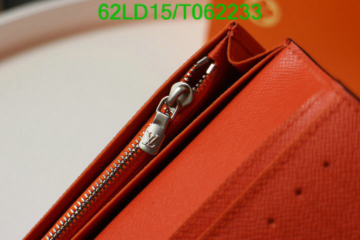 LV Bags-(Mirror)-Wallet-,Code: T062233,$: 62USD