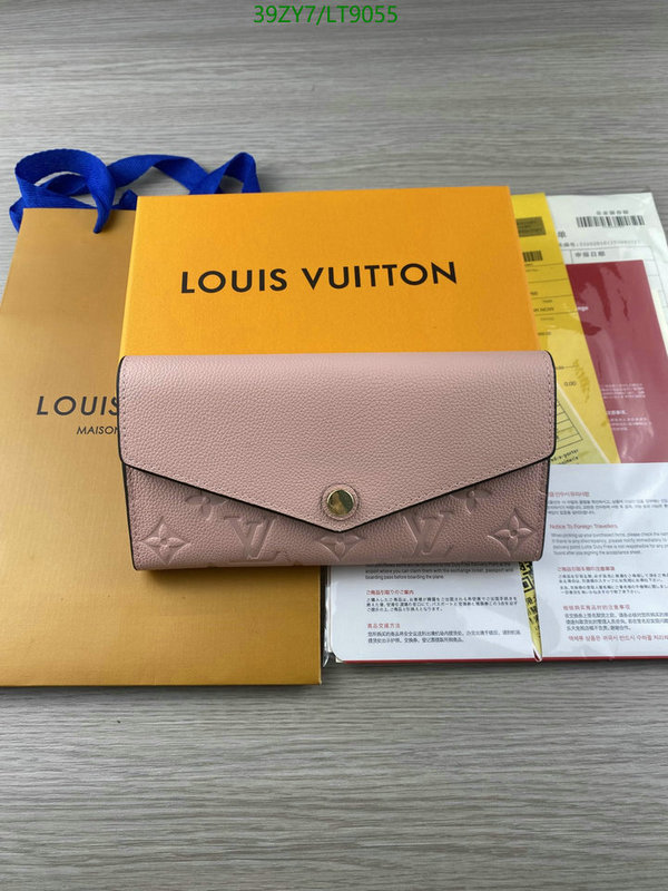 LV Bags-(4A)-Wallet-,Code: LT9055,$: 39USD