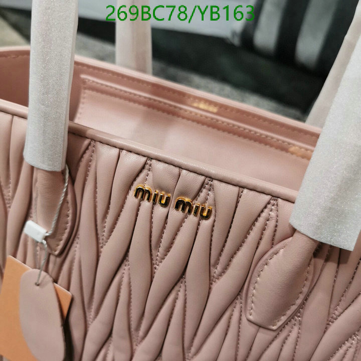 Miu Miu Bag-(Mirror)-Handbag-,Code: YB163,$: 269USD