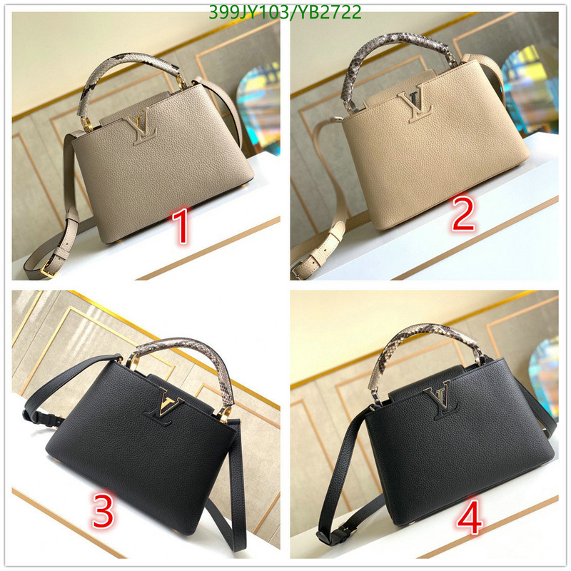 LV Bags-(Mirror)-Handbag-,Code: YB2722,$: 399USD