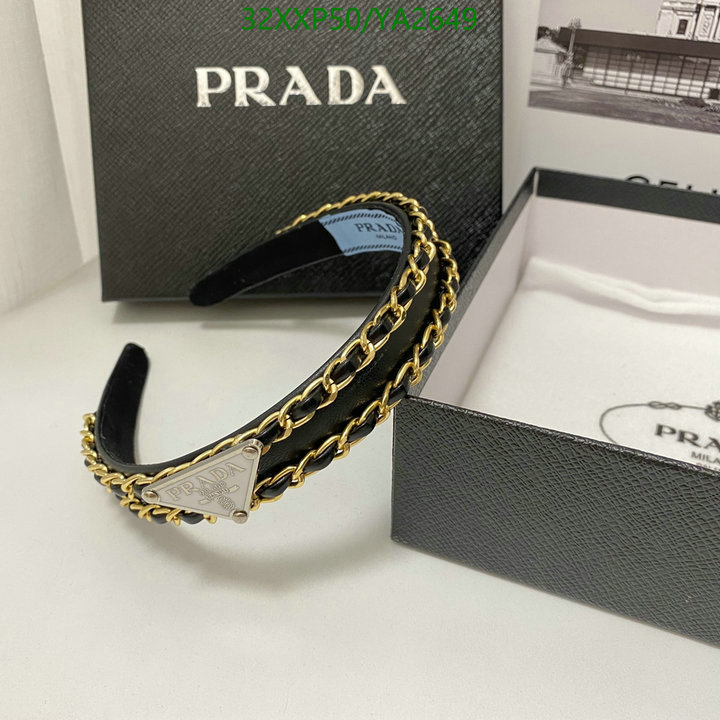 Headband-Prada, Code: YA2649,$: 32USD