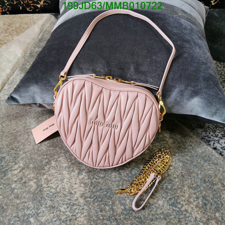 Miu Miu Bag-(Mirror)-Diagonal-,Code: MMB010722,$: 199USD