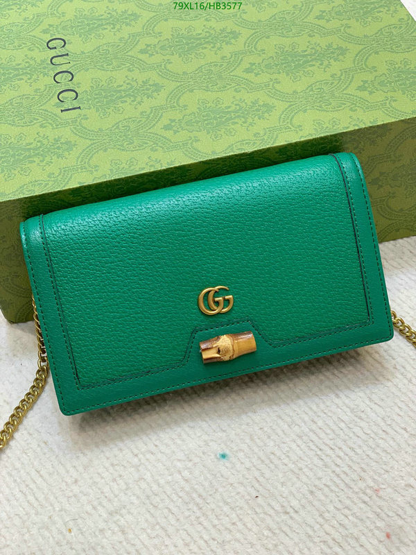 Gucci Bag-(4A)-Diagonal-,Code: HB3577,$: 79USD