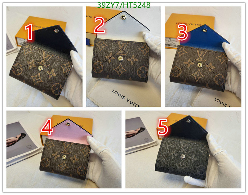 LV Bags-(4A)-Wallet-,Code: HT5248,$: 39USD