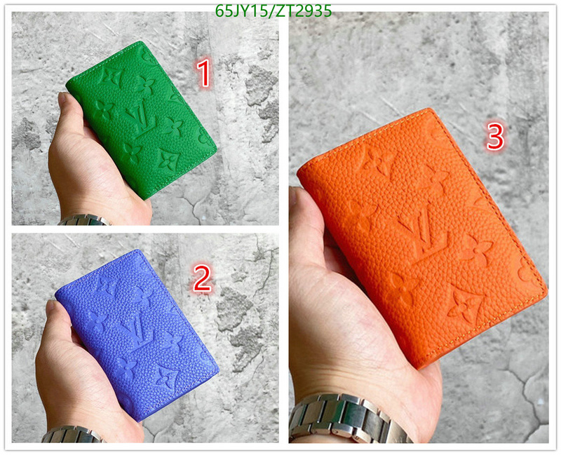 LV Bags-(Mirror)-Wallet-,Code: ZT2935,$: 65USD