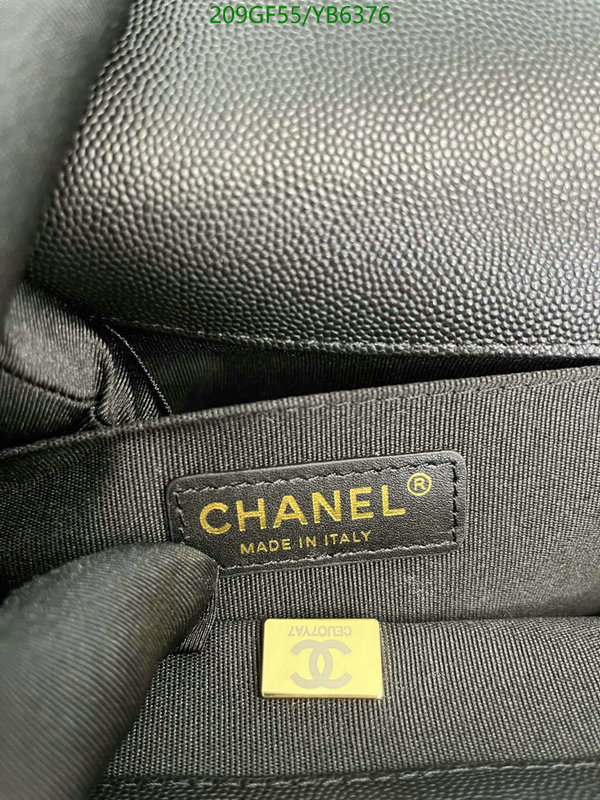 Chanel Bags -(Mirror)-Le Boy,Code: YB6376,$: 209USD