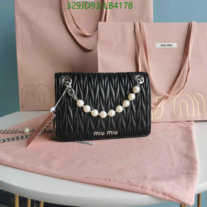 Miu Miu Bag-(Mirror)-Diagonal-,Code: LB4178,$: 329USD