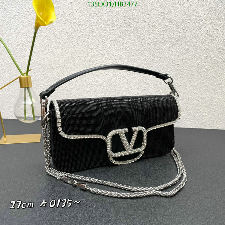 Valentino Bag-(4A)-LOC-V Logo ,Code: HB3477,$: 135USD