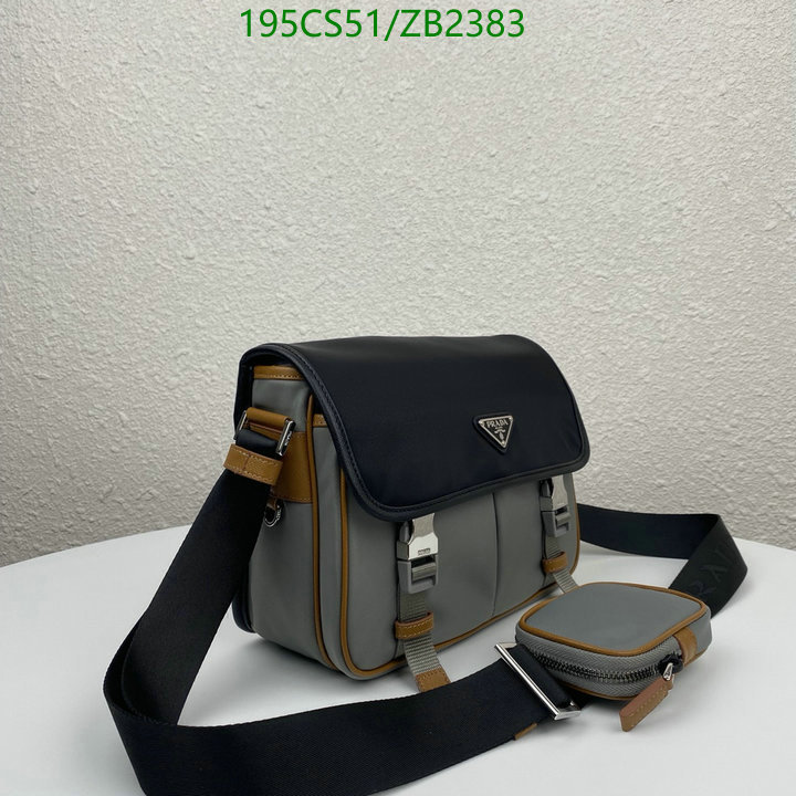 Prada Bag-(Mirror)-Diagonal-,Code: ZB2383,$: 195USD