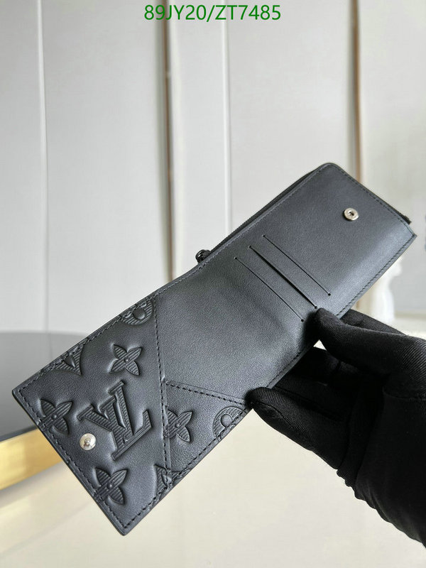 LV Bags-(Mirror)-Wallet-,Code: ZT7485,$: 89USD