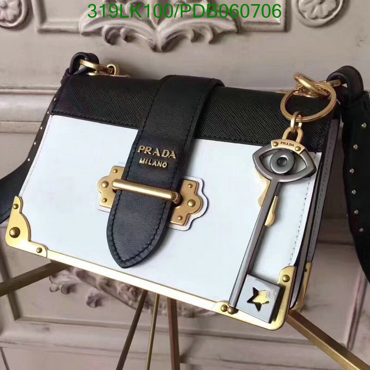 Prada Bag-(Mirror)-Diagonal-,Code: PDB060706,$: 319USD