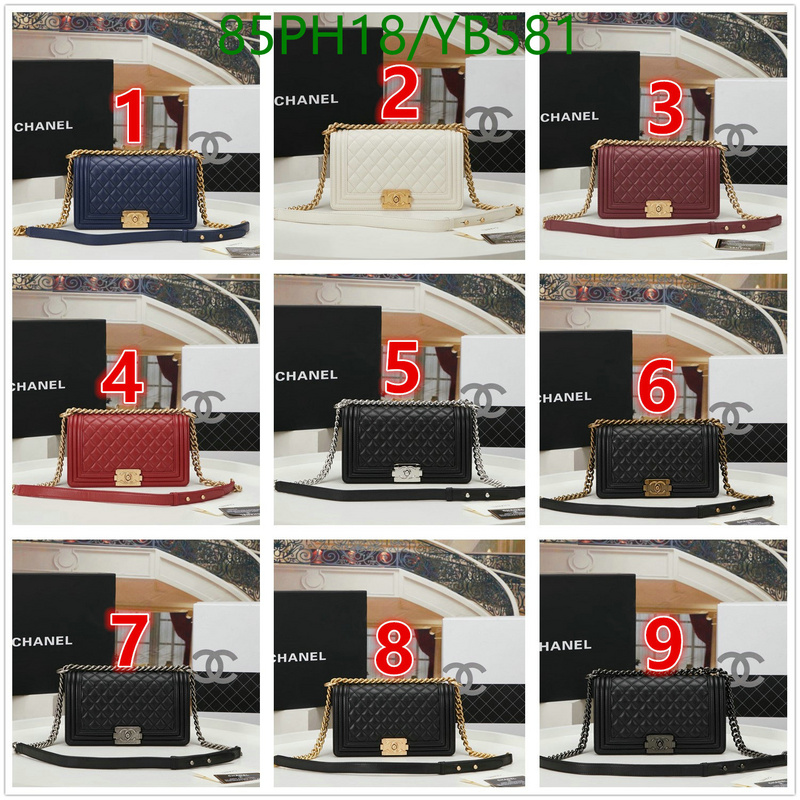 Chanel Bags ( 4A )-Le Boy,Code: YB581,$: 85USD