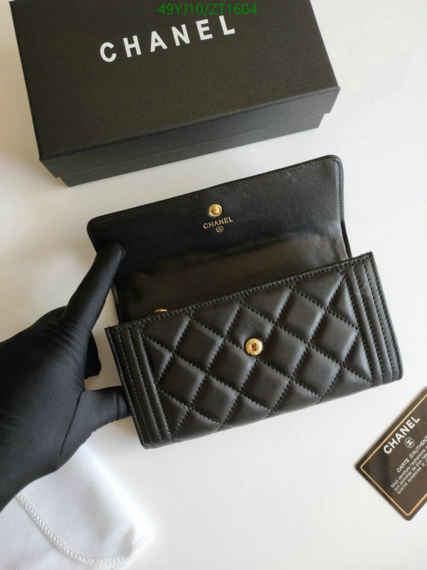 Chanel Bags ( 4A )-Wallet-,Code: ZT1604,$: 49USD