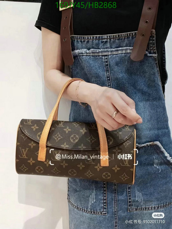 LV Bags-(Mirror)-Handbag-,Code: HB2868,$: 169USD