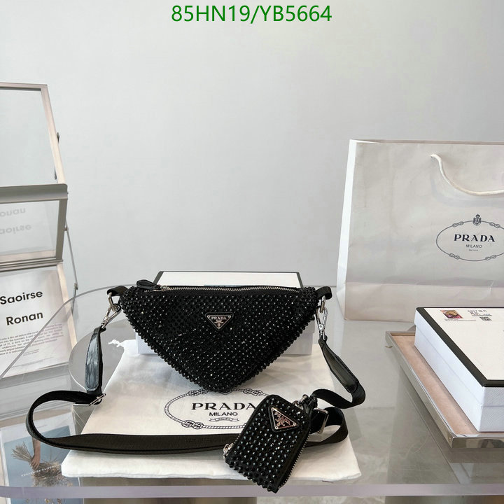 Prada Bag-(4A)-Triangle-,Code: YB5664,$: 85USD