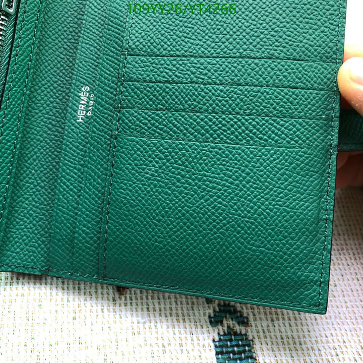 Hermes Bag-(Mirror)-Wallet-,Code: YT4266,$: 109USD