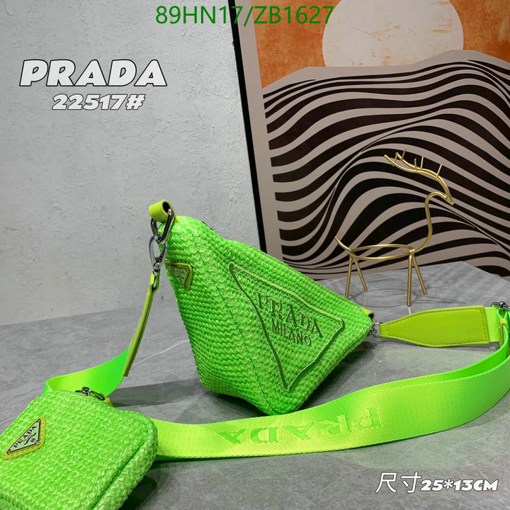 Prada Bag-(4A)-Triangle-,Code: ZB1627,$: 89USD