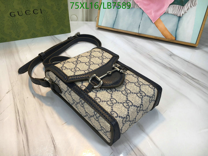 Gucci Bag-(4A)-Horsebit-,Code: LB7589,$: 75USD