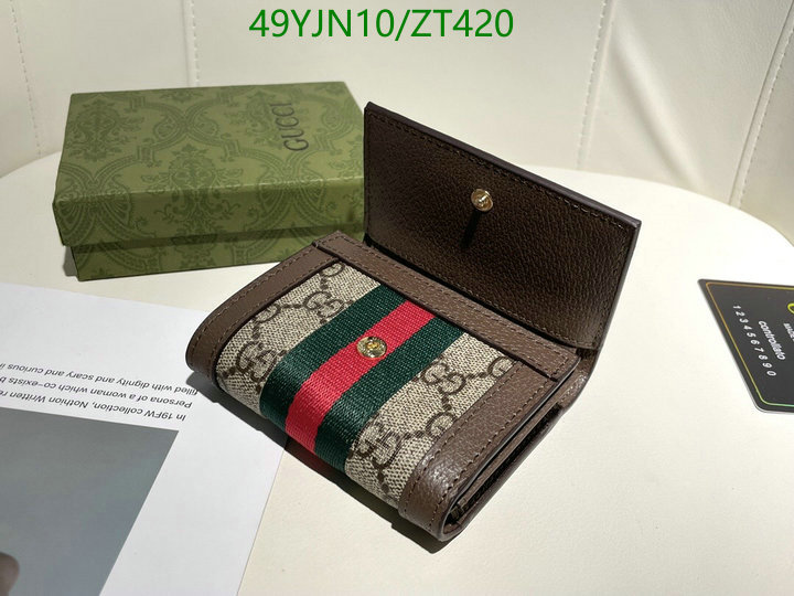 Gucci Bag-(4A)-Wallet-,Code: ZT420,$: 49USD