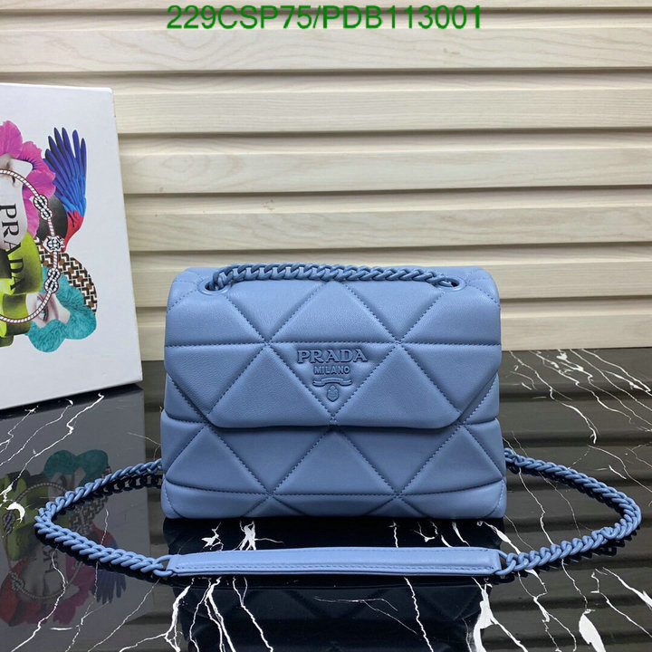 Prada Bag-(Mirror)-Diagonal-,Code: PDB113001,$: 229USD