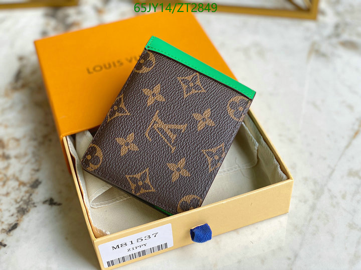 LV Bags-(Mirror)-Wallet-,Code: ZT2849,$: 65USD