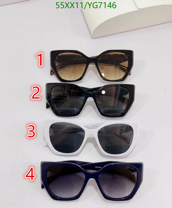 Glasses-Prada, Code: YG7146,$: 55USD