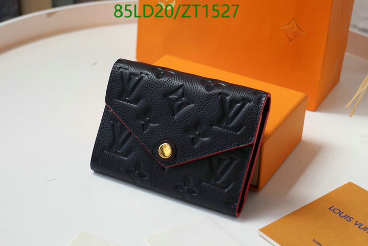 LV Bags-(Mirror)-Wallet-,Code: ZT1527,$: 85USD