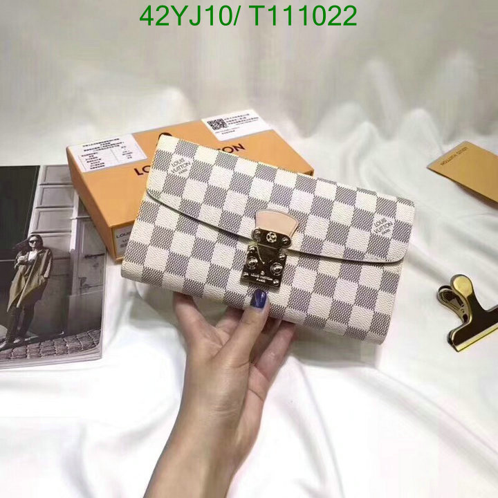 LV Bags-(4A)-Wallet-,Code : T111022,$: 42USD