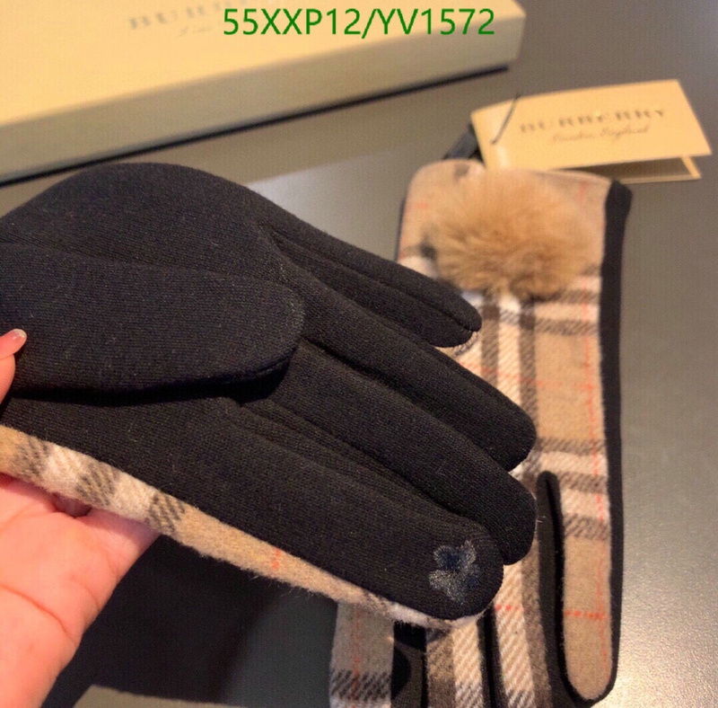 Gloves-Burberry, Code: YV1572,$: 55USD