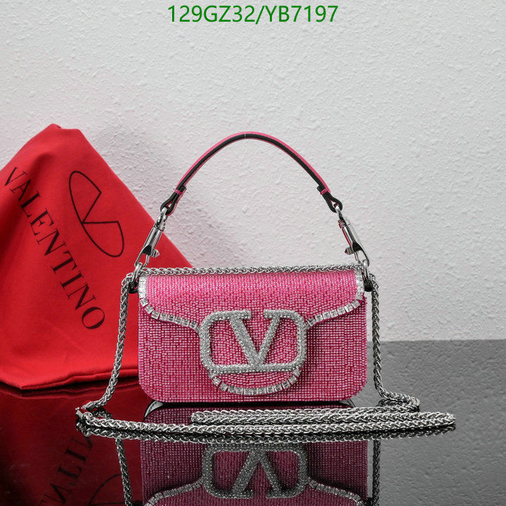 Valentino Bag-(4A)-LOC-V Logo ,Code: YB7197,$: 129USD