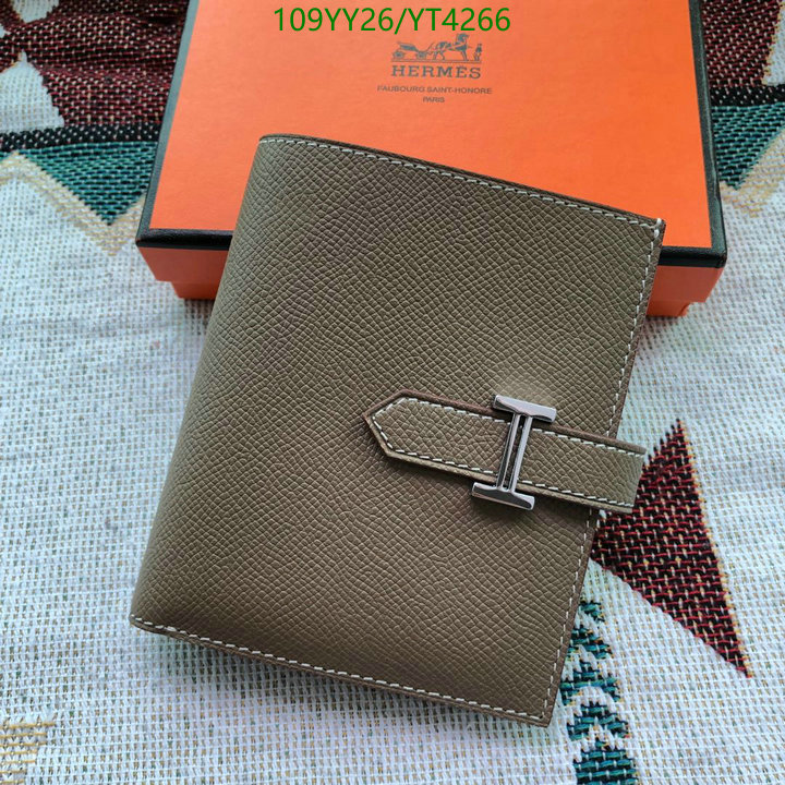 Hermes Bag-(Mirror)-Wallet-,Code: YT4266,$: 109USD