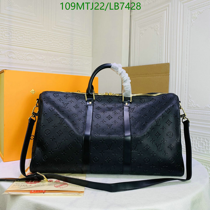 LV Bags-(4A)-Keepall BandouliRe 45-50-,Code: LB7428,$: 109USD